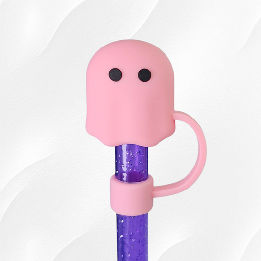 Bubblegum Pink 3D Silicone Straw Topper 