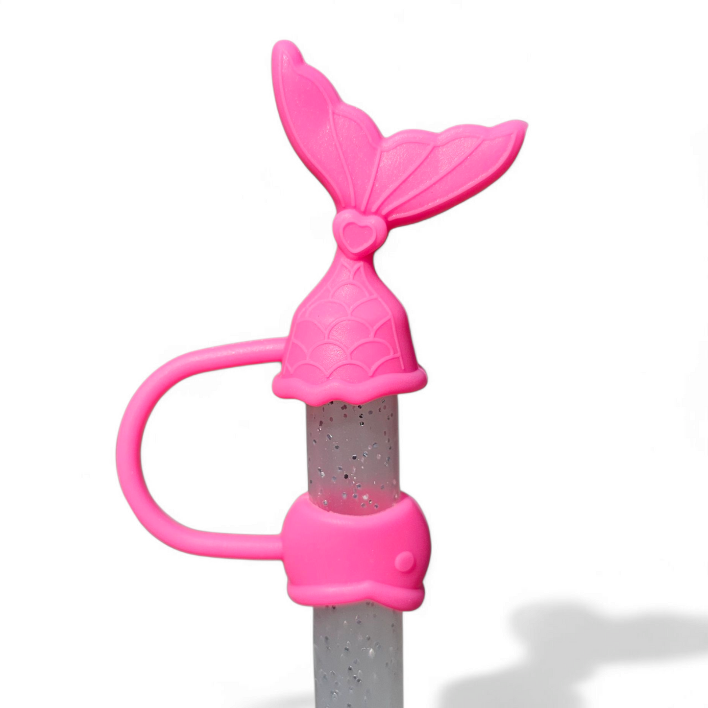 Barbie Pink Mermaid 3D Silicone Straw Topper 