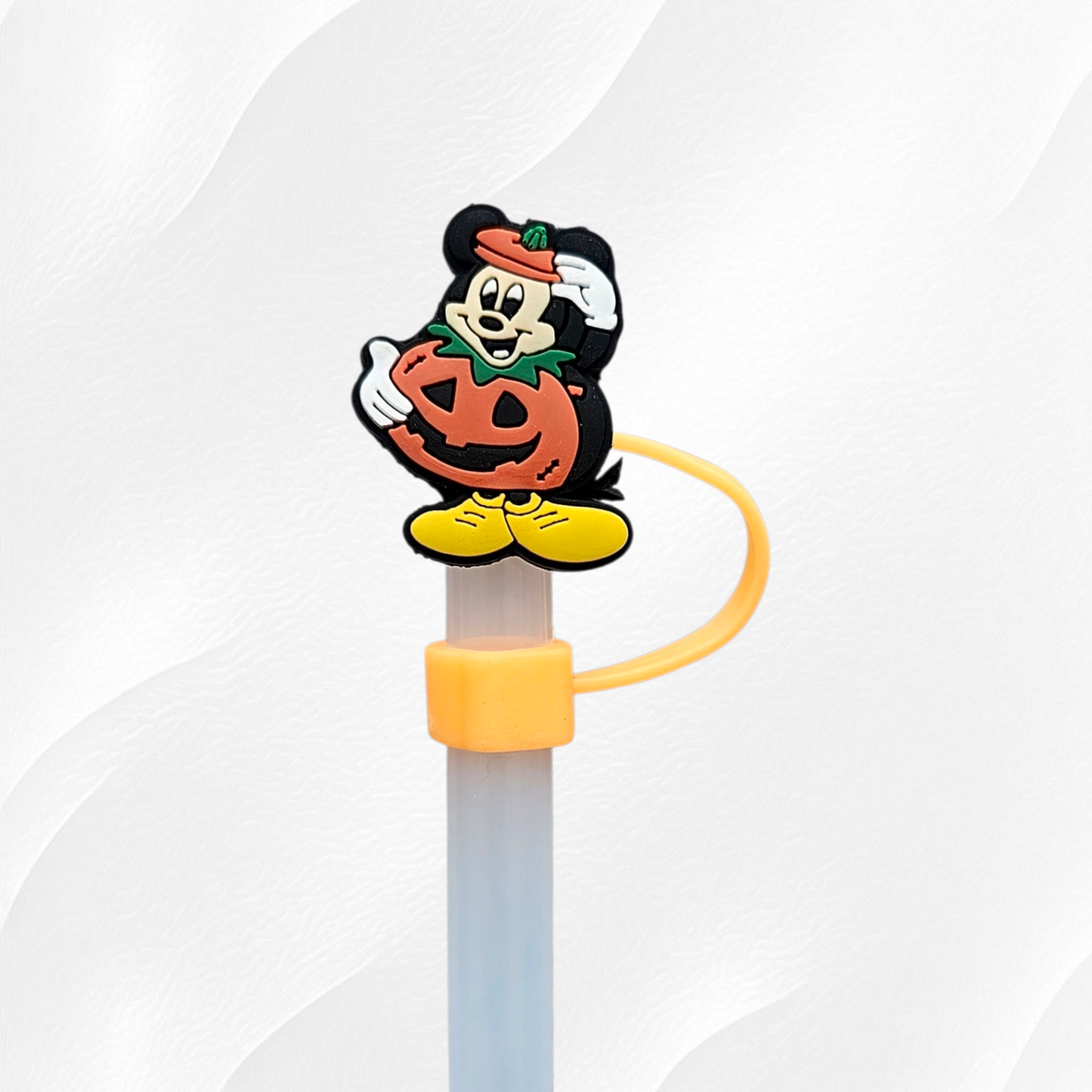 Mouse Halloween 10mm Silicone Straw Toppers