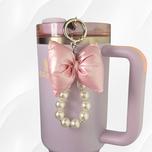 Princess Bow & Pearl Tumbler Charms