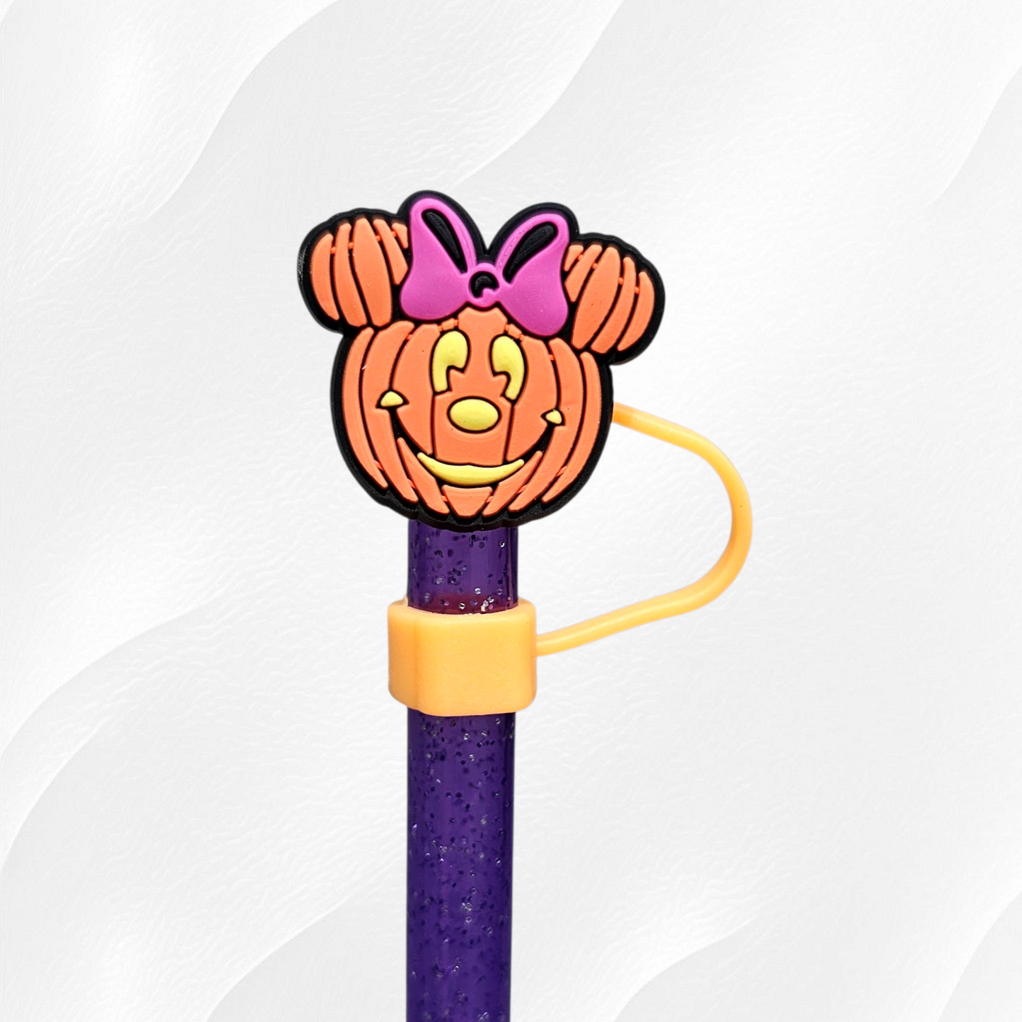 Mouse Halloween 10mm Silicone Straw Toppers