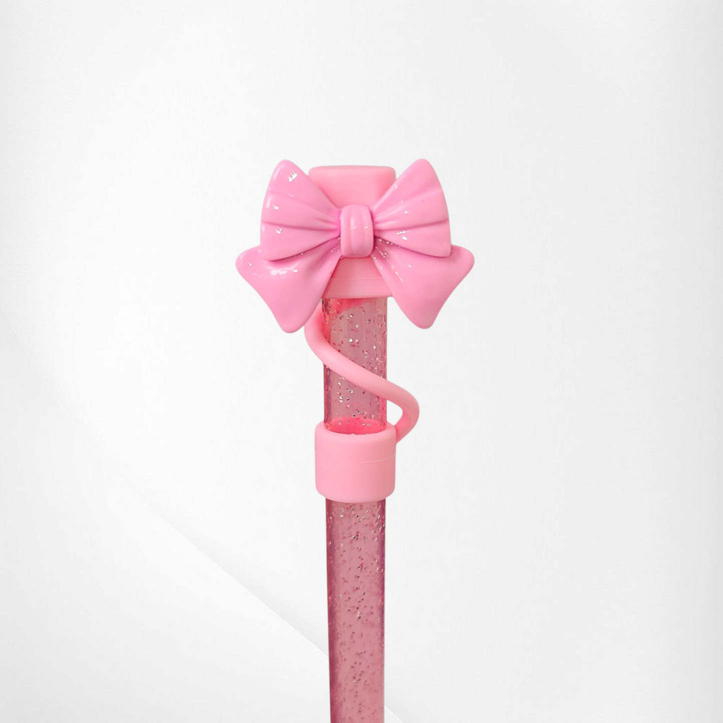 Girly Girl Coquette Bow Straw Toppers
