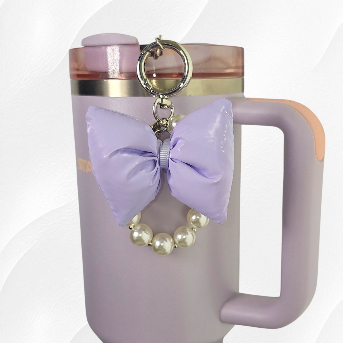Princess Bow & Pearl Tumbler Charms