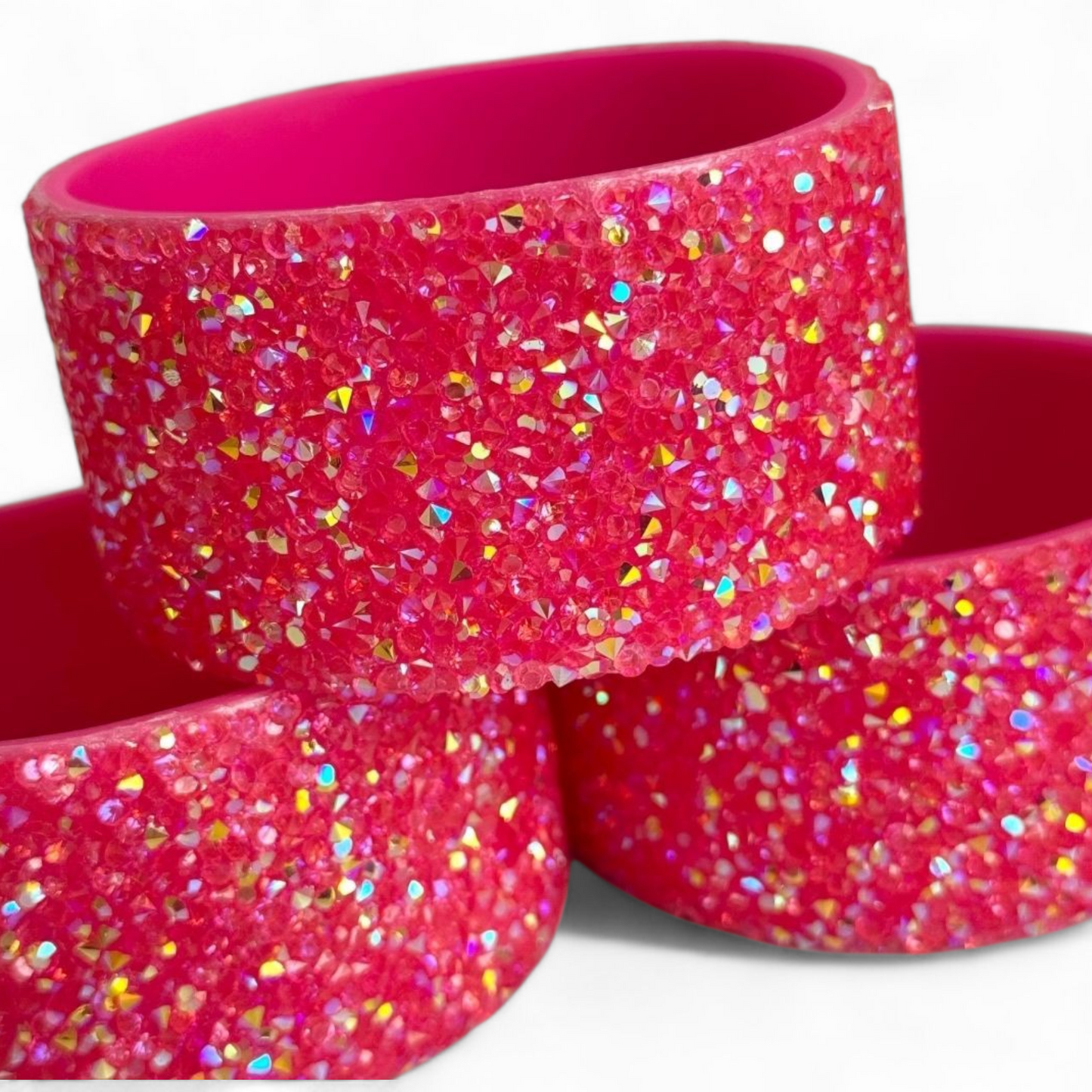 Pink Parade Druzy BLING Tumbler Boot -fits 40oz New!