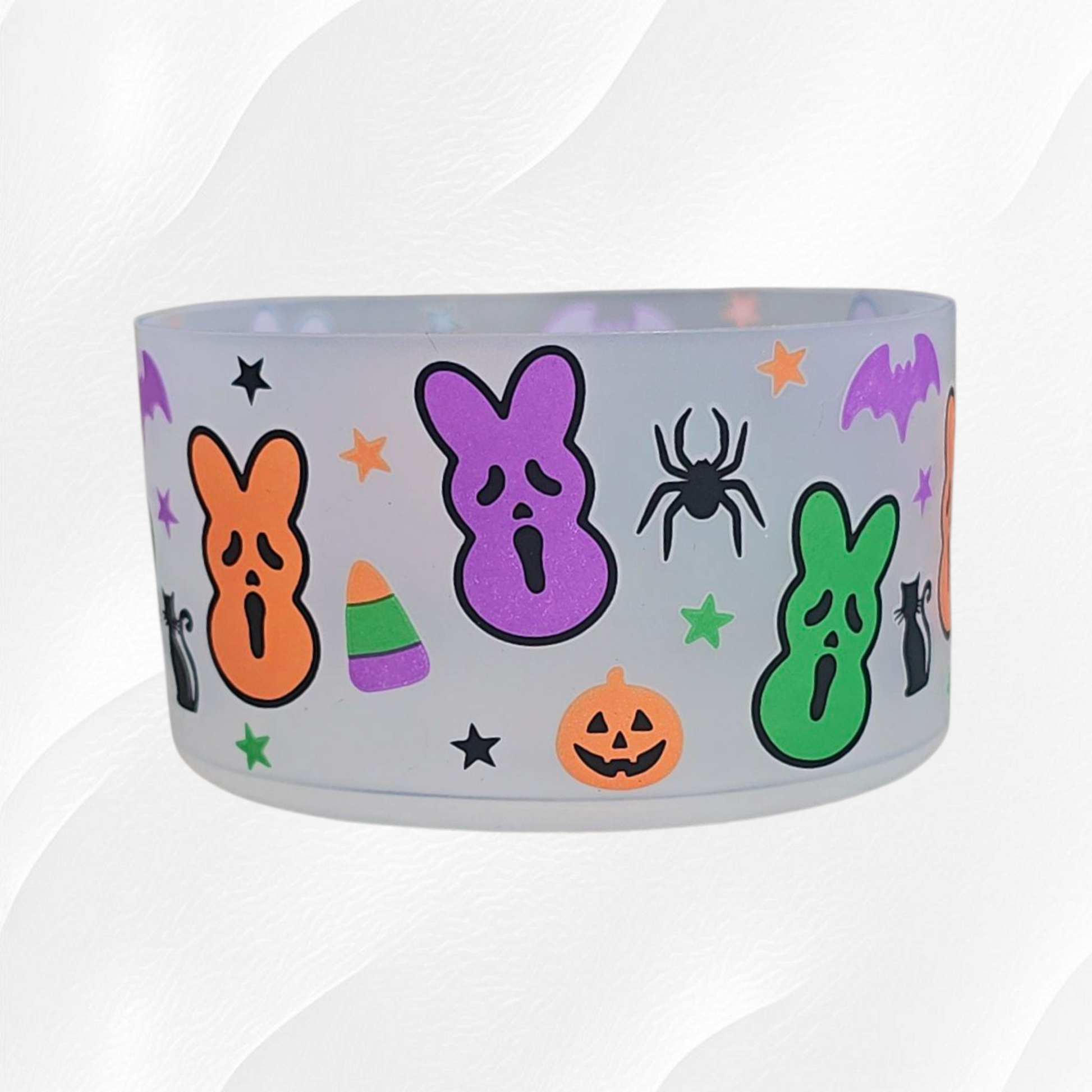 Ghost Face x Peeps Halloween Bunny Silicone Tumbler Boot