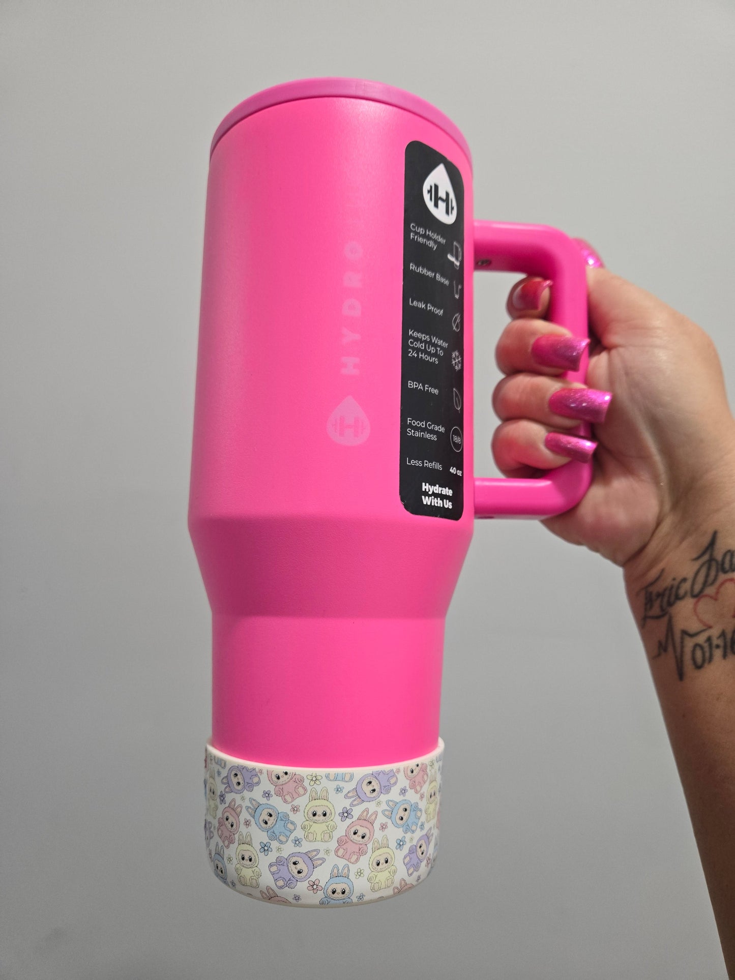 Pastel Labubu inspired Silicone Tumbler Boot