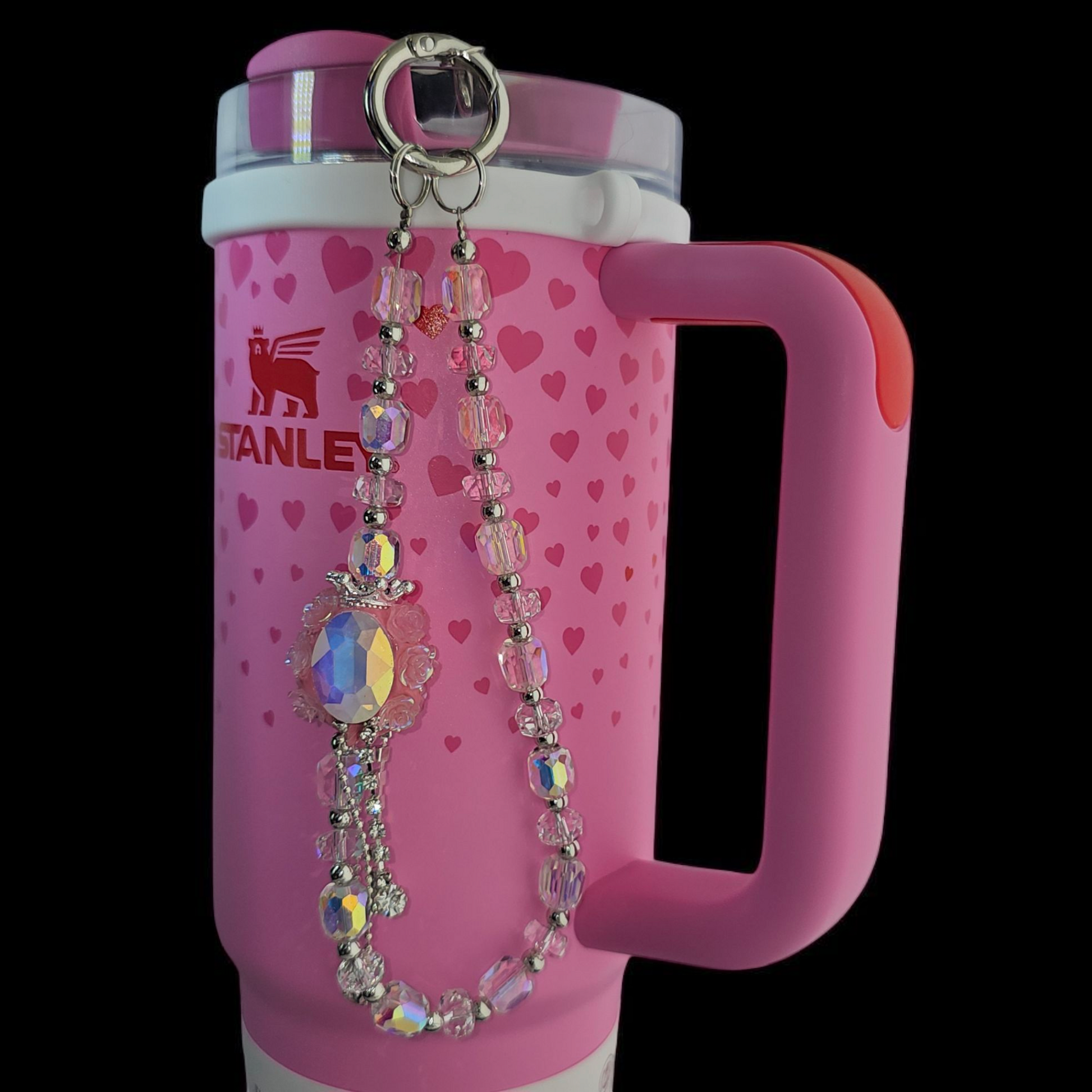 Deluxe Princess Beaded Tumbler Charm Necklace - Princess Pink

Iridescent Pearlescent Pink Crystal Beaded Tumbler Charm Necklace