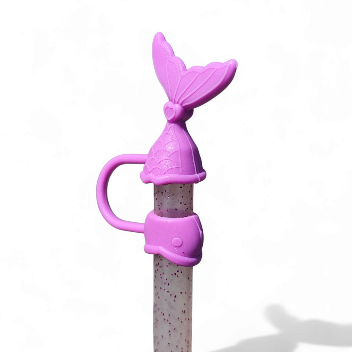 Mermaid Tail 3D Silicone 10mm Straw Toppers