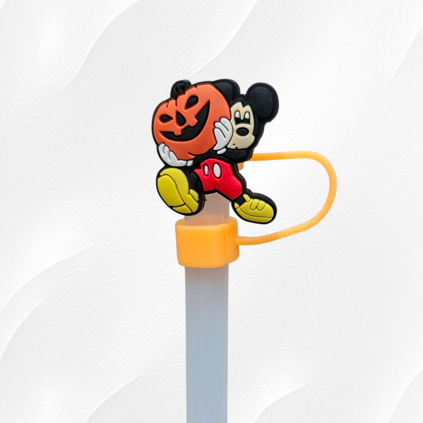 Mouse Halloween 10mm Silicone Straw Toppers