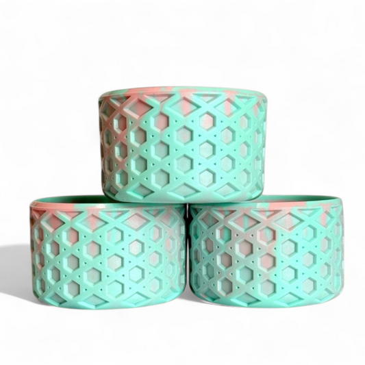 Thailand Teal Remix WAFFLE Tumbler Boot -fits 20-40oz