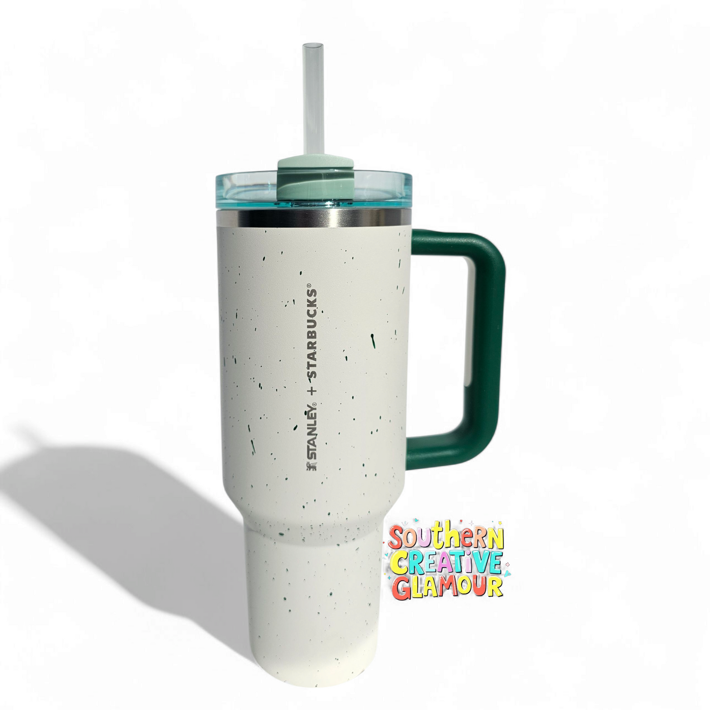 Starbucks Korea Stanley 2024 SS Green Pebble Quencher Tumbler 40oz