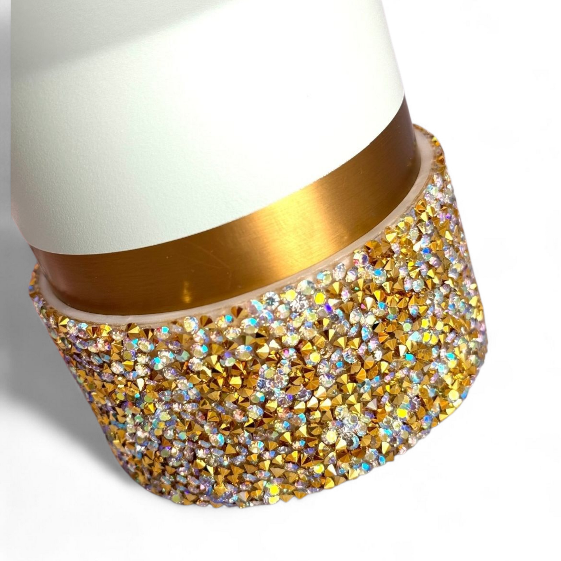 Ice Gold Druzy BLING Tumbler Boot -fits 40oz New!