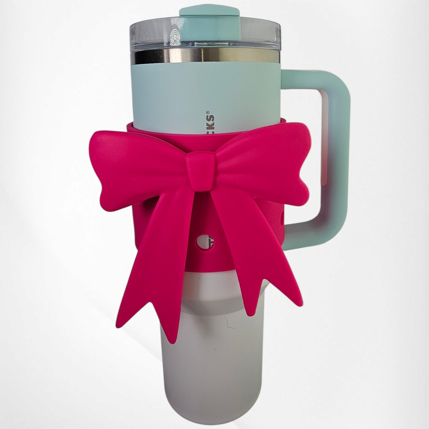 Jumbo Princess Bow Protective Tumbler Sleeve  - Barbie Pink