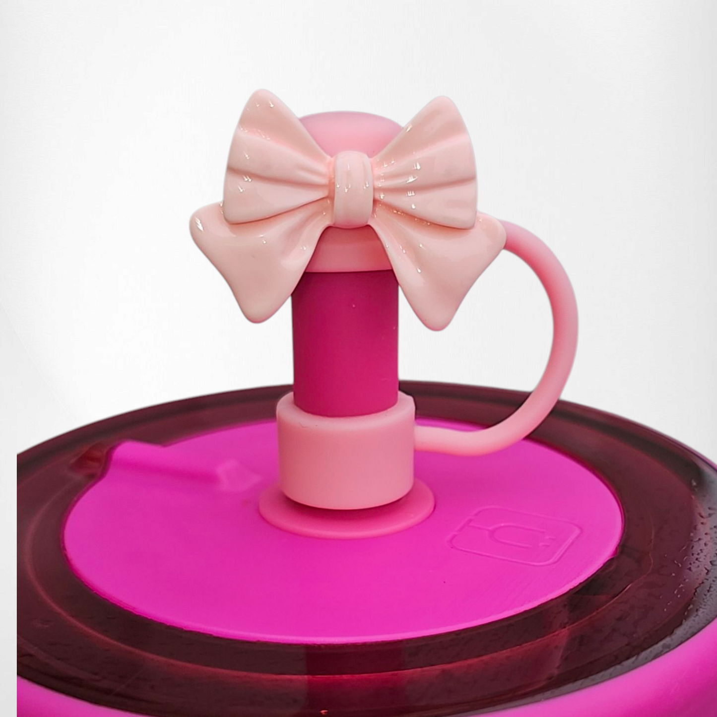 Girly Girl Coquette Bow Straw Toppers - Fits Brumate