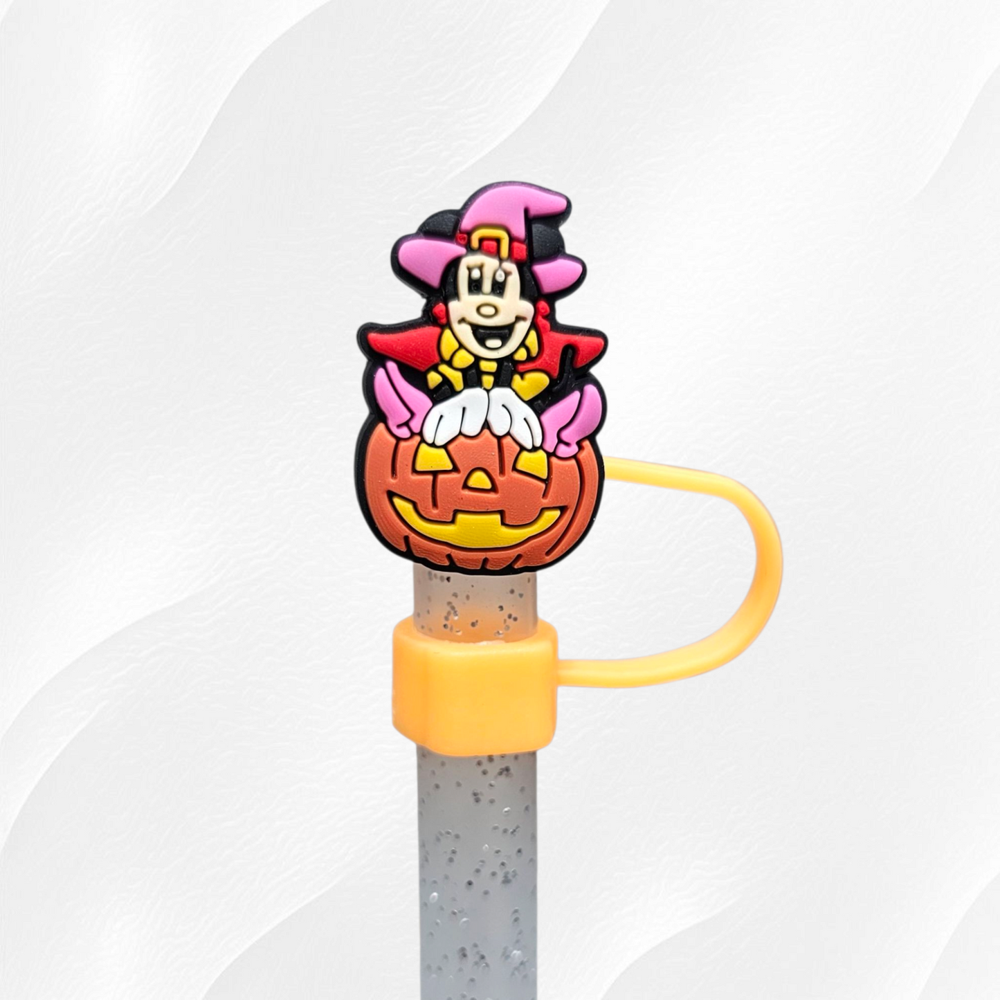 Mouse Halloween 10mm Silicone Straw Toppers