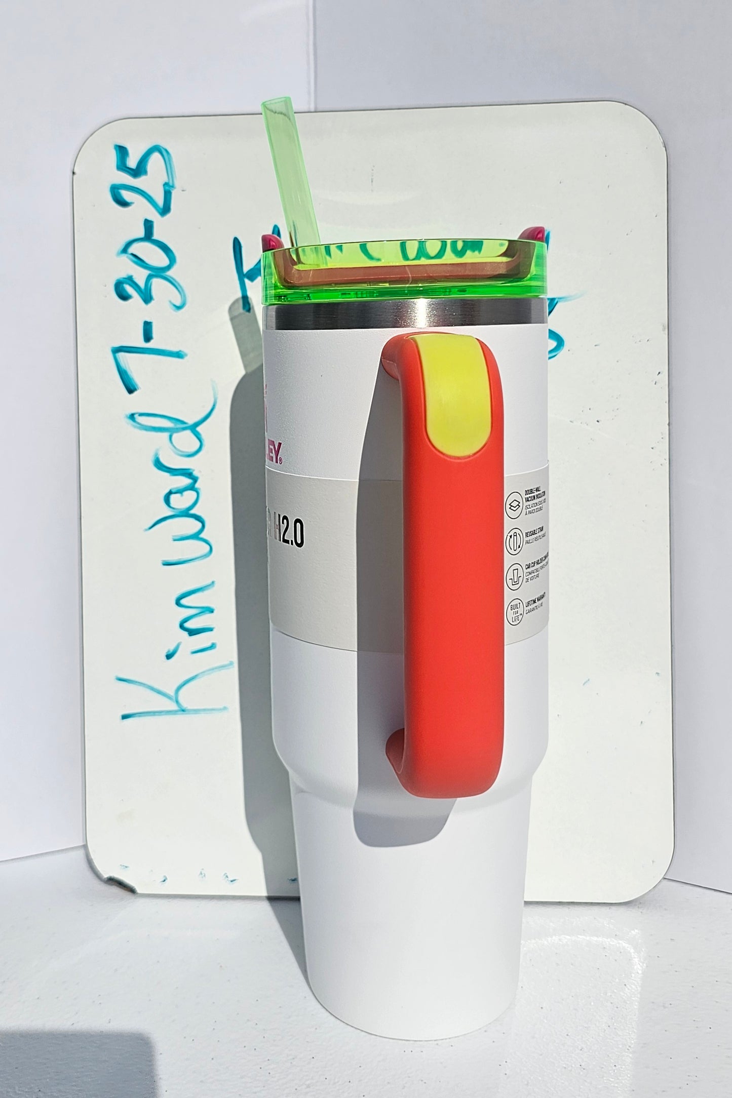 Stanley 30oz Quencher Tumbler - White Neon
