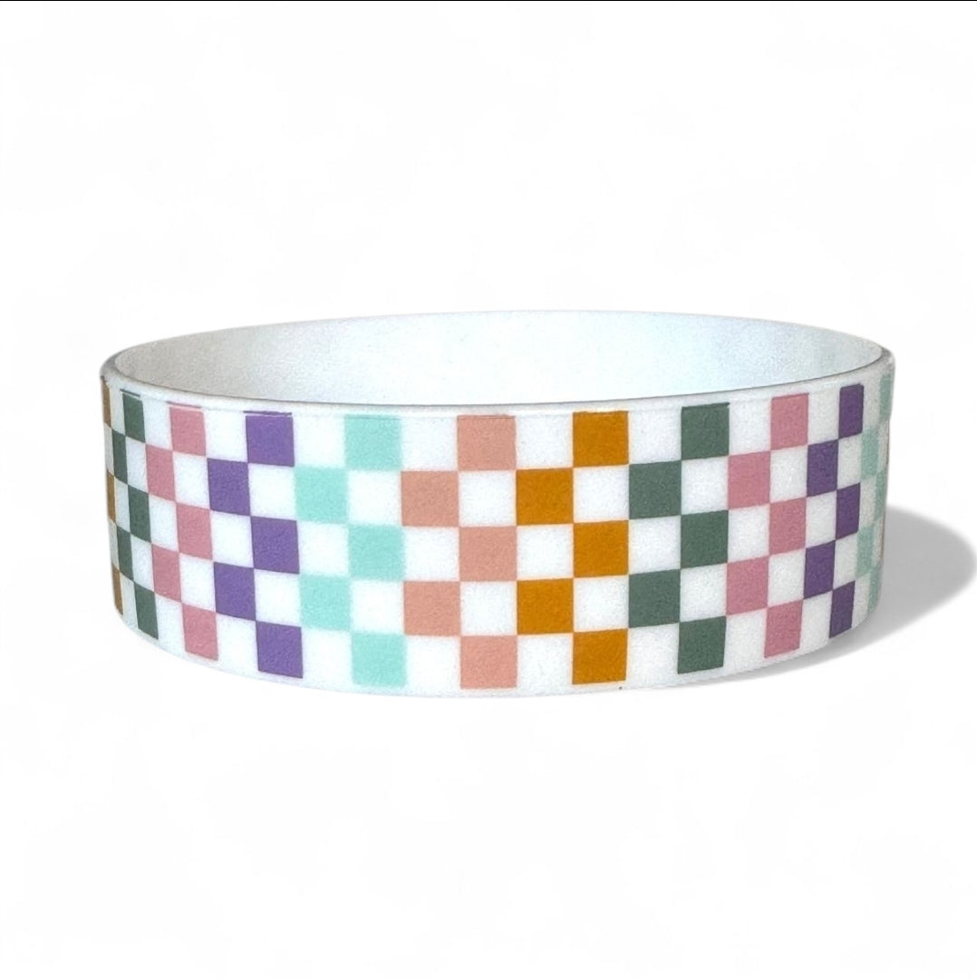 COLORED CHECKERS 50oz Bertha Boot for Simple Modern Tumblers