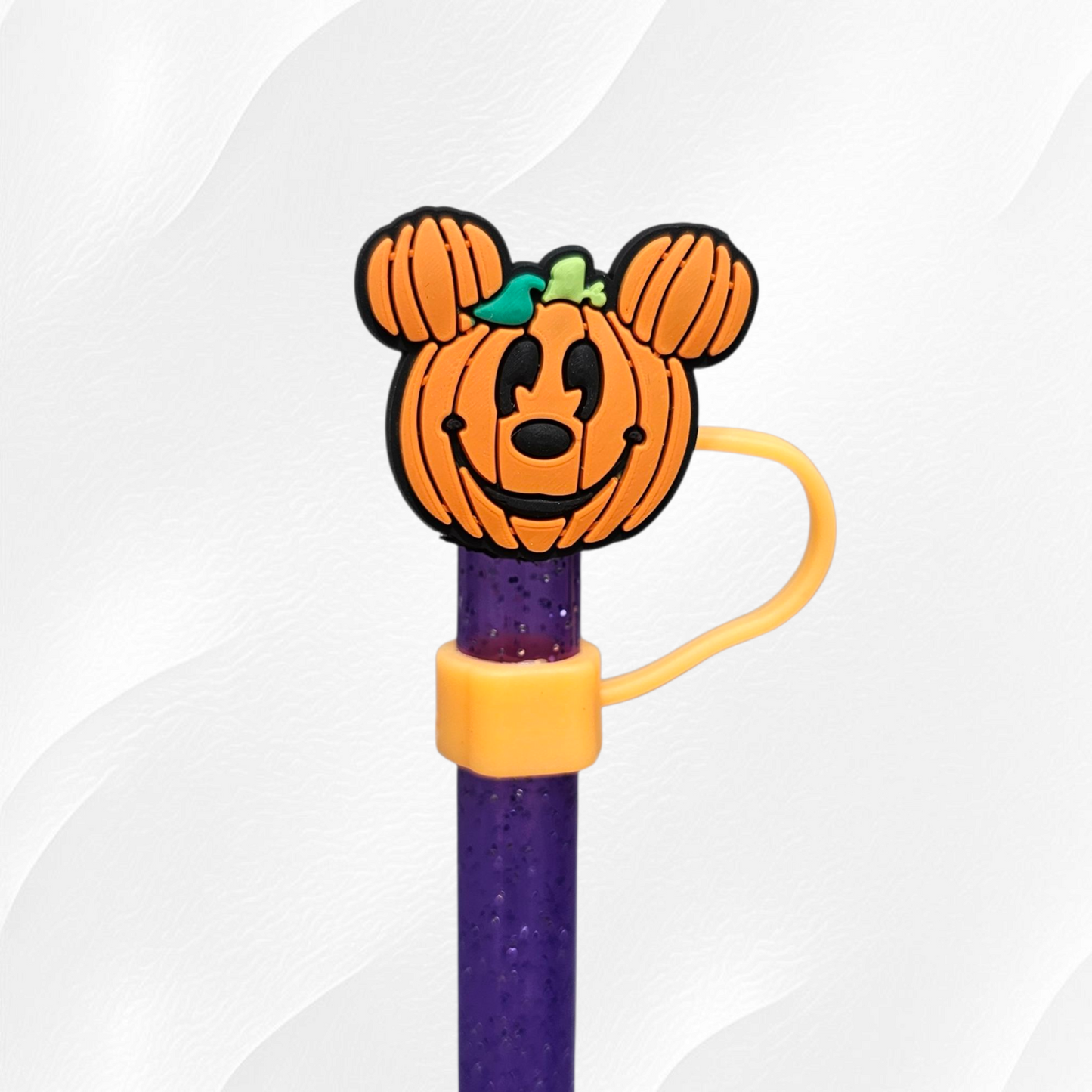 Mouse Halloween 10mm Silicone Straw Toppers