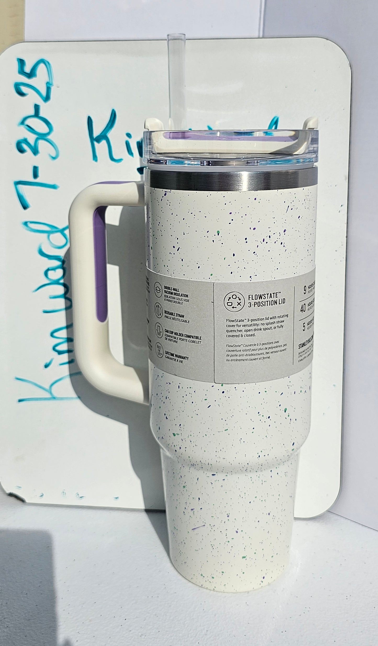 Stanley 30oz Quencher Tumbler - Cream Speckle