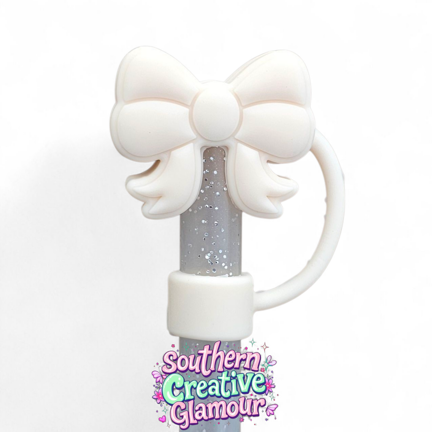 Girly Coquette Bow 3D Silicone 10mm Straw Toppers - The Basics