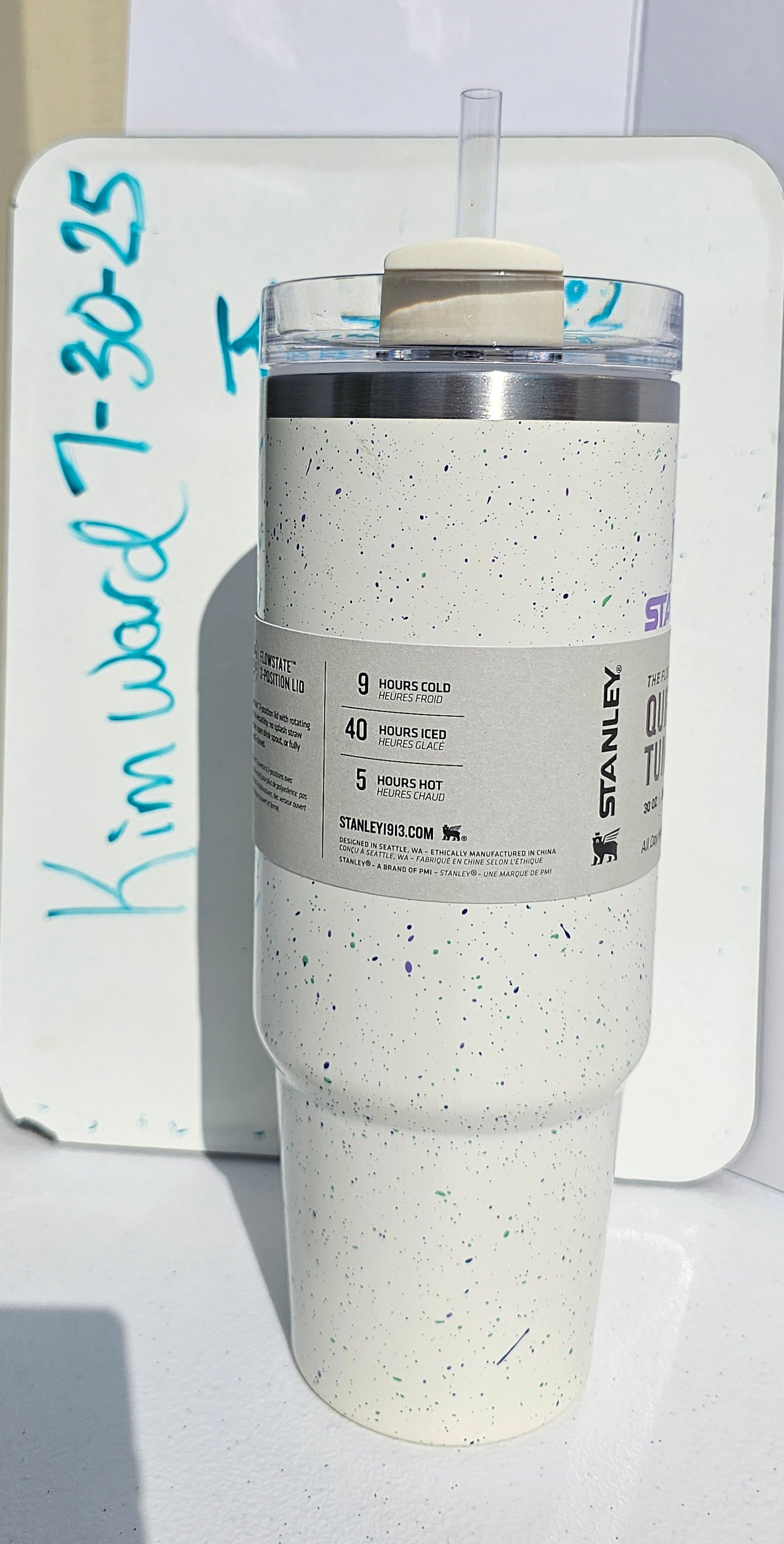 Stanley 30oz Quencher Tumbler - Cream Speckle