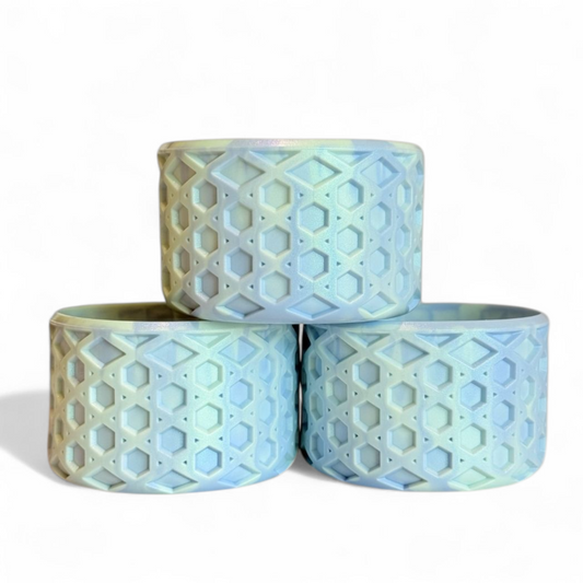Mist Green and light blue Seabreeze WAFFLE Tumbler Boot -fits 20-40oz