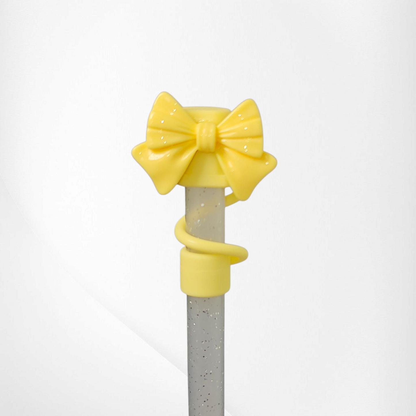 Girly Girl Coquette Bow Straw Toppers