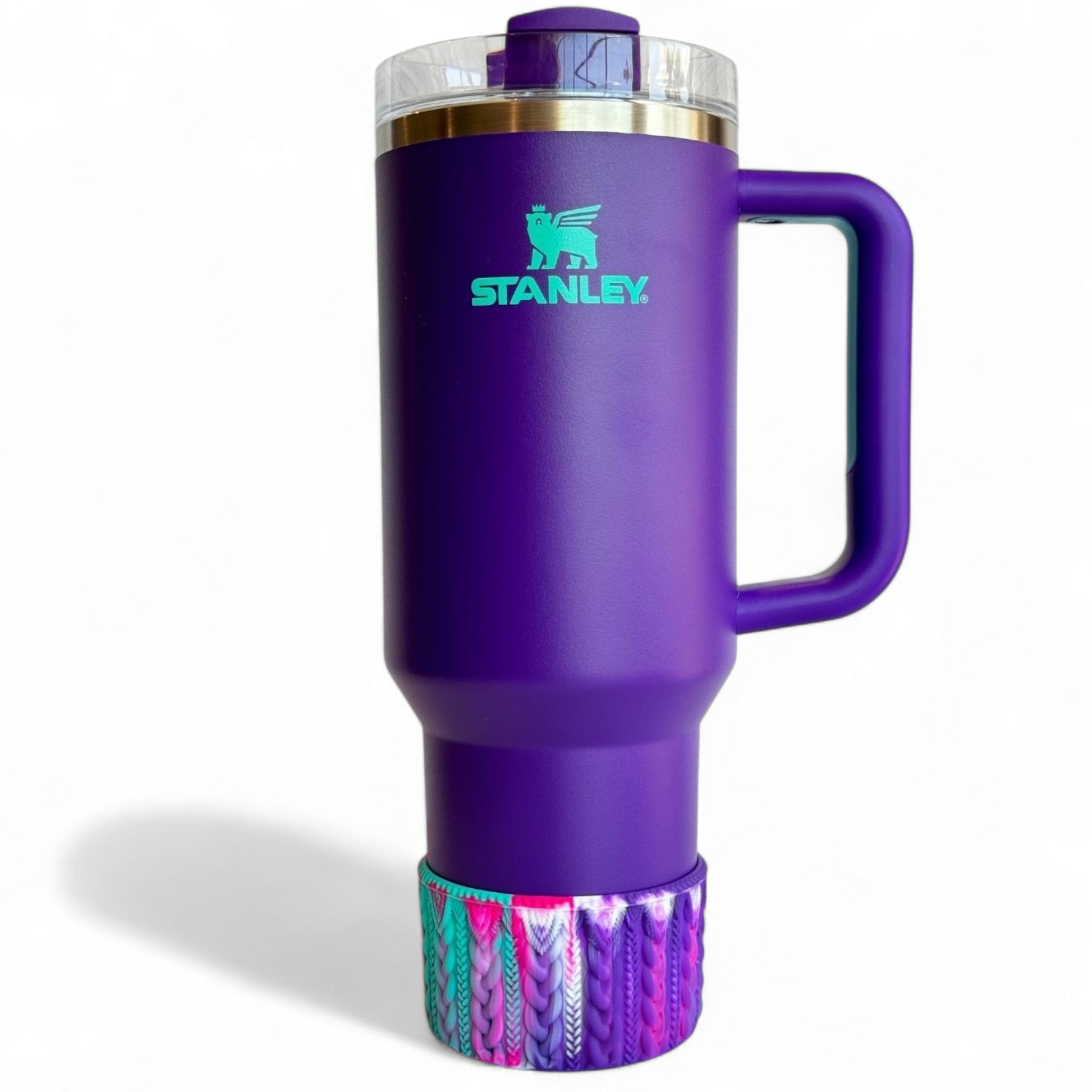 TROPICAL PASSION MACRAME Tumbler Boot -fits 20-40oz on 40oz Stanley Tumbler 