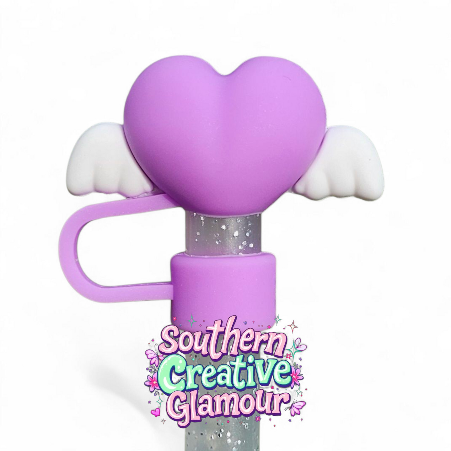 Love Wings 3D 10mm Straw Toppers