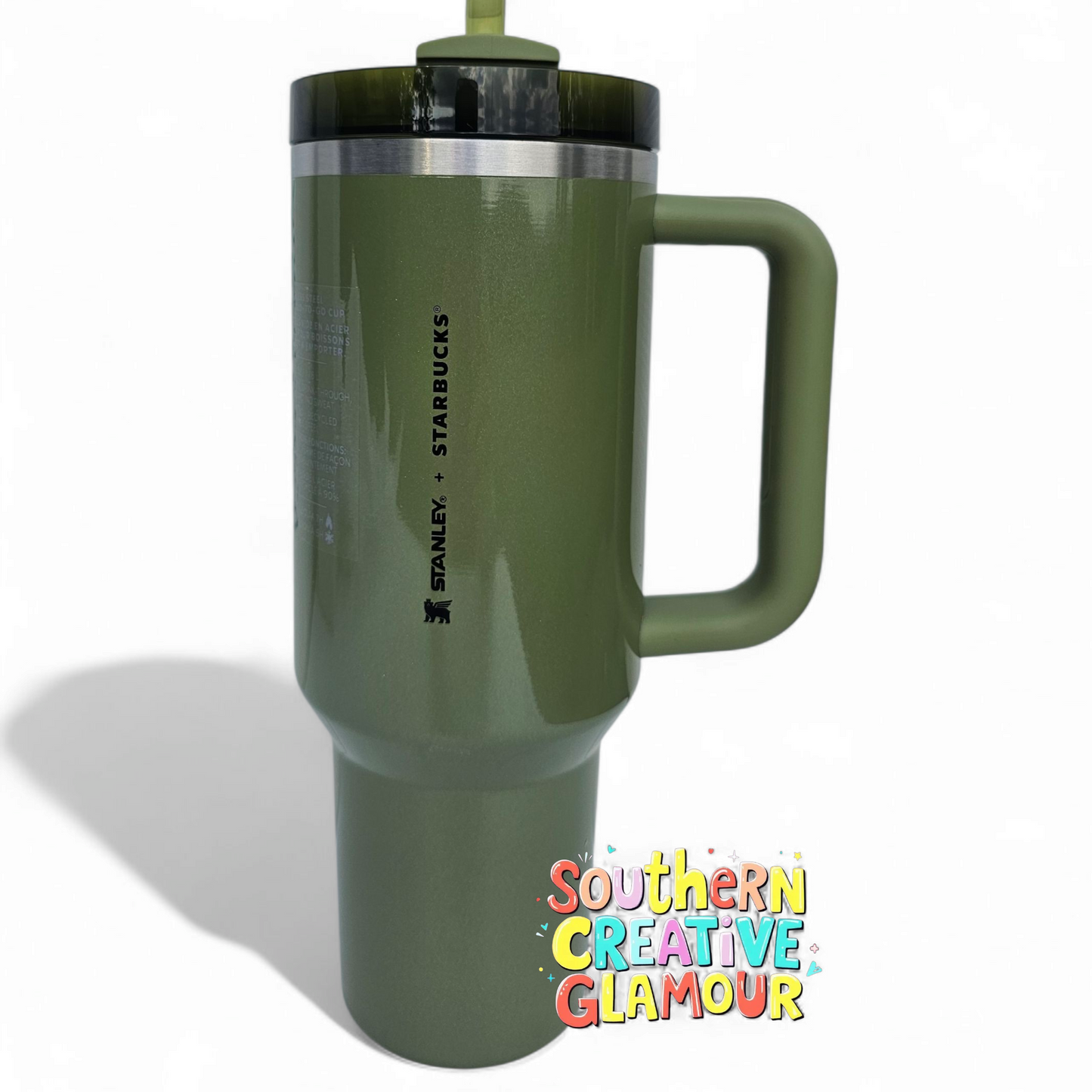 Starbucks Stanley 40oz Tumbler | Olive Green Pearl