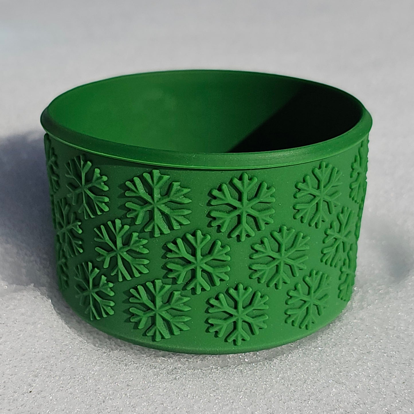 Green Snowflake Textured Tumbler Silicone Boot