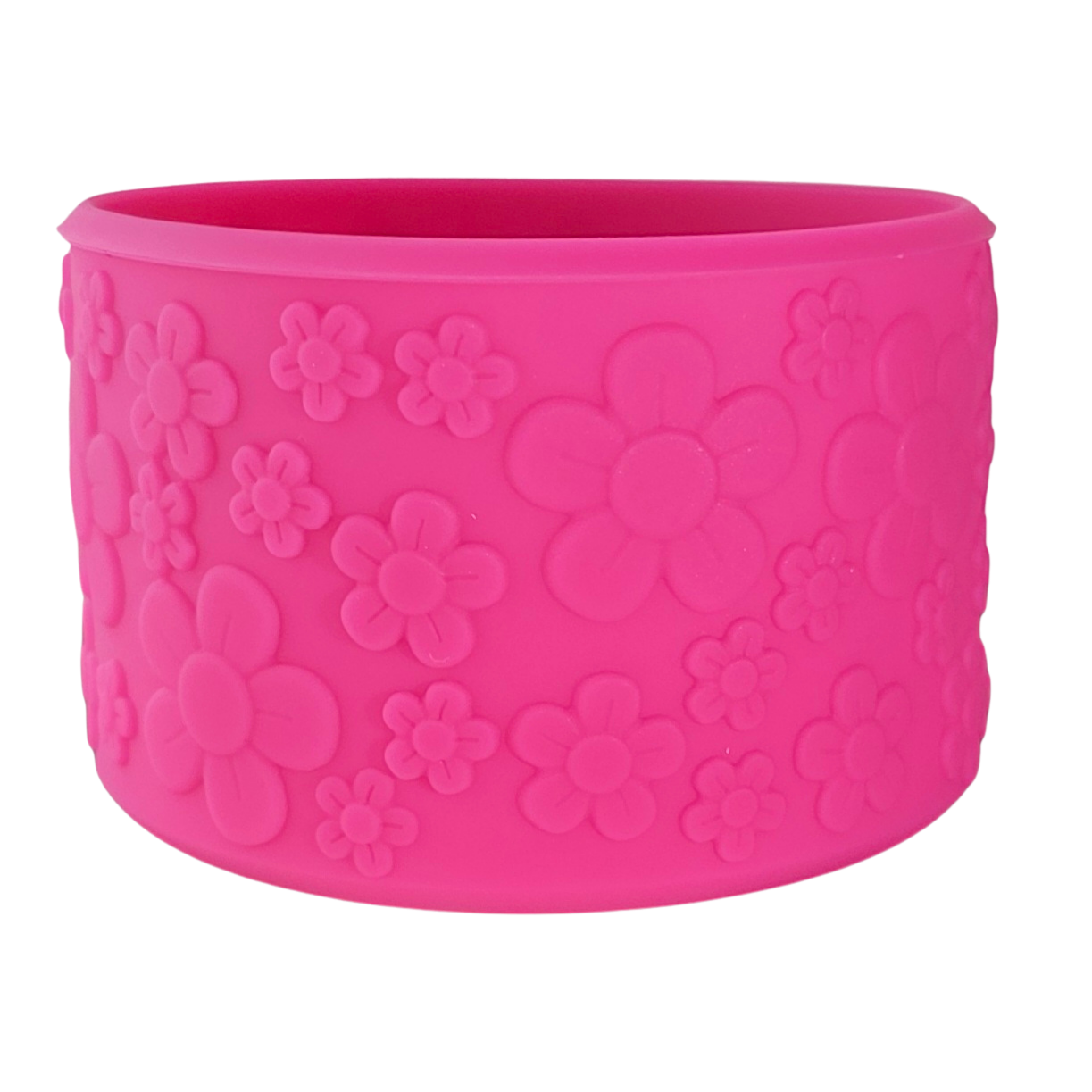 Camelia Pink textured Flower Silicone Tumbler Boot. Fits 32oz-40oz Tumblers. 