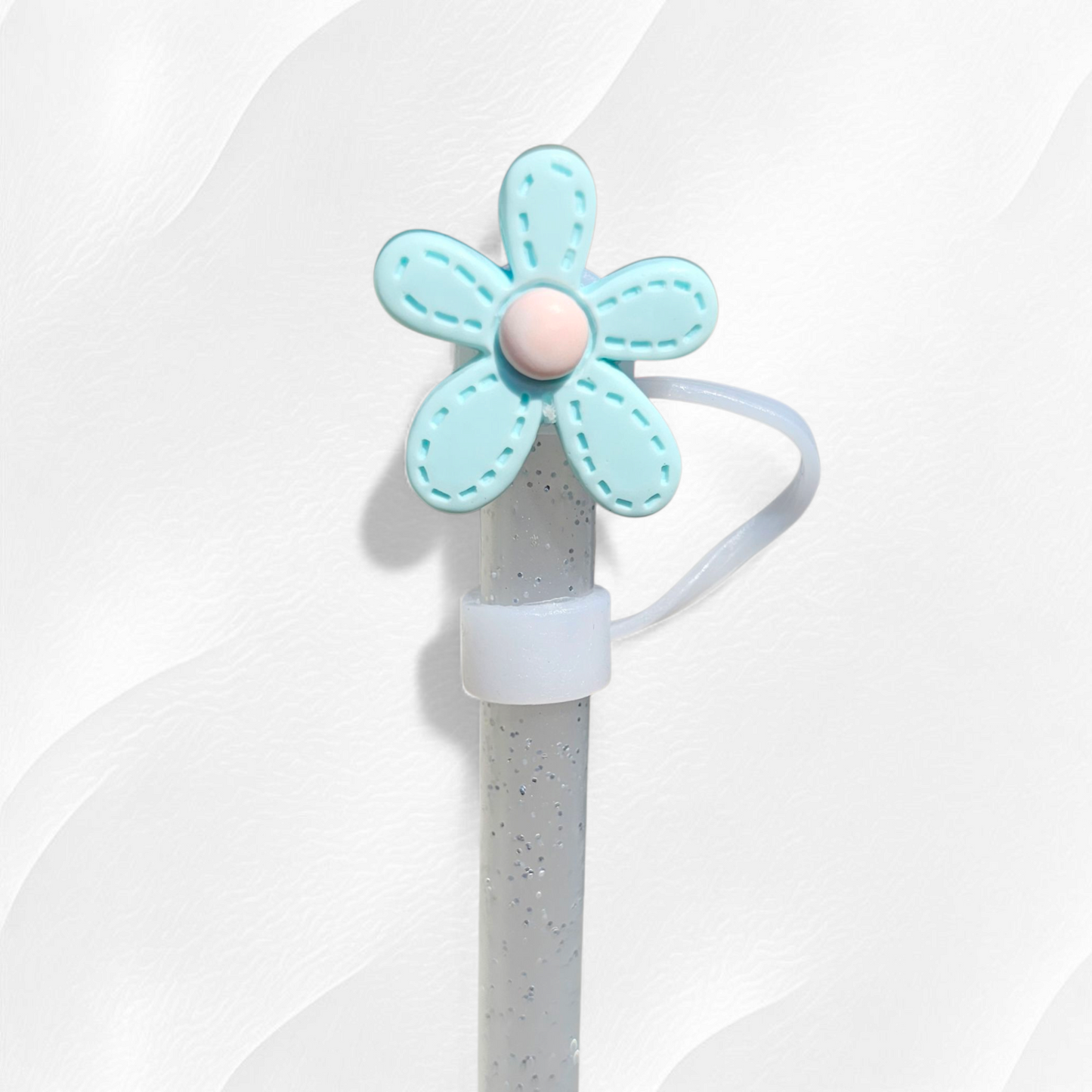 Flower 10mm Straw Toppers