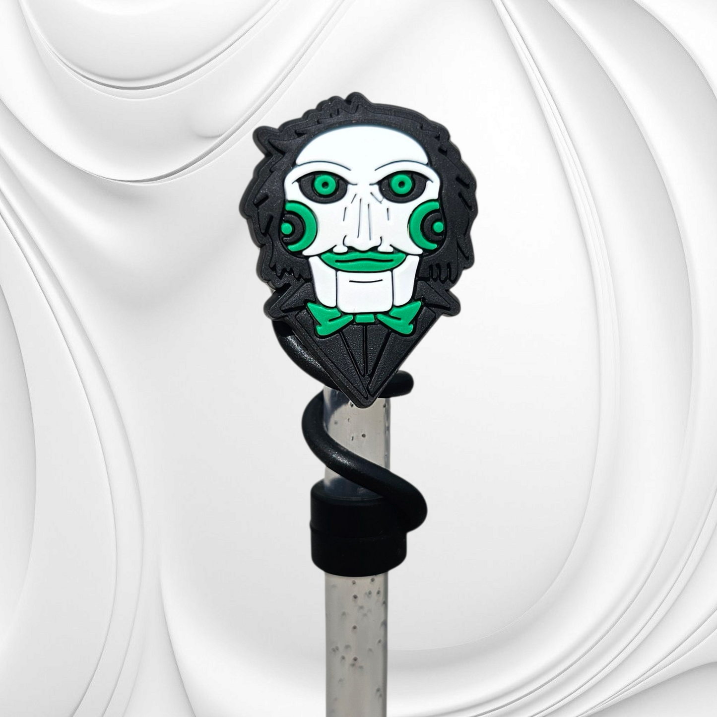 St. Patrick's Day Psycho Friends 8mm Silicone Straw Toppers