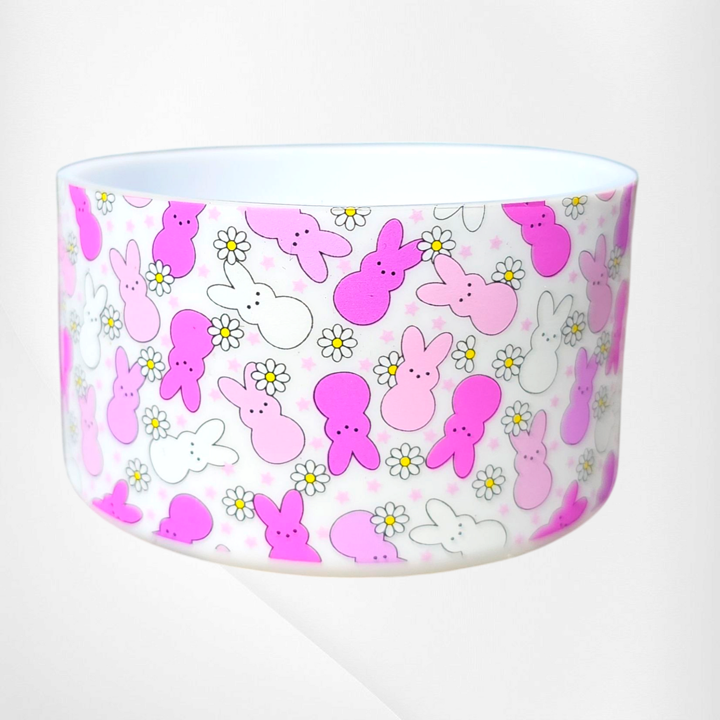 Purple Easter Bunny Peeps Tumbler Boot - White Boot