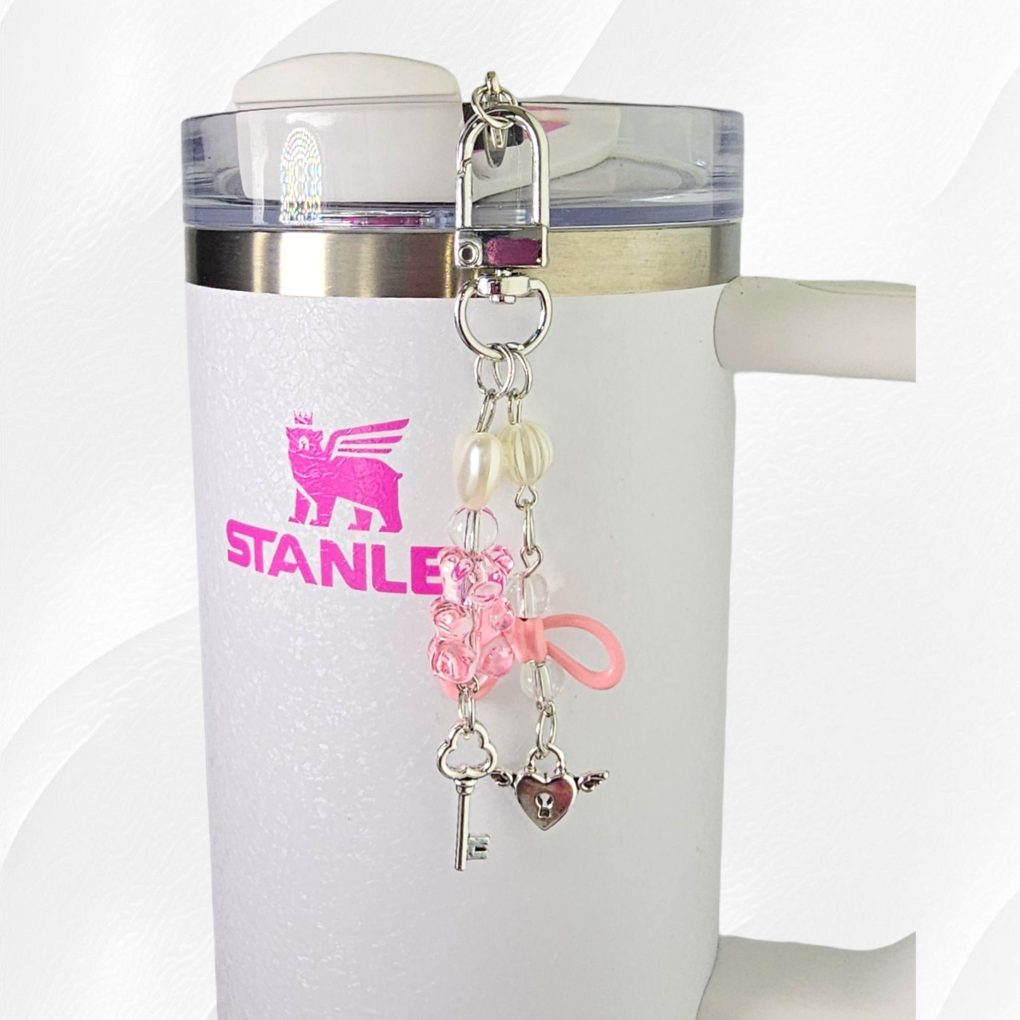 Coquette Bow & Teddy Bear Tumbler Charm