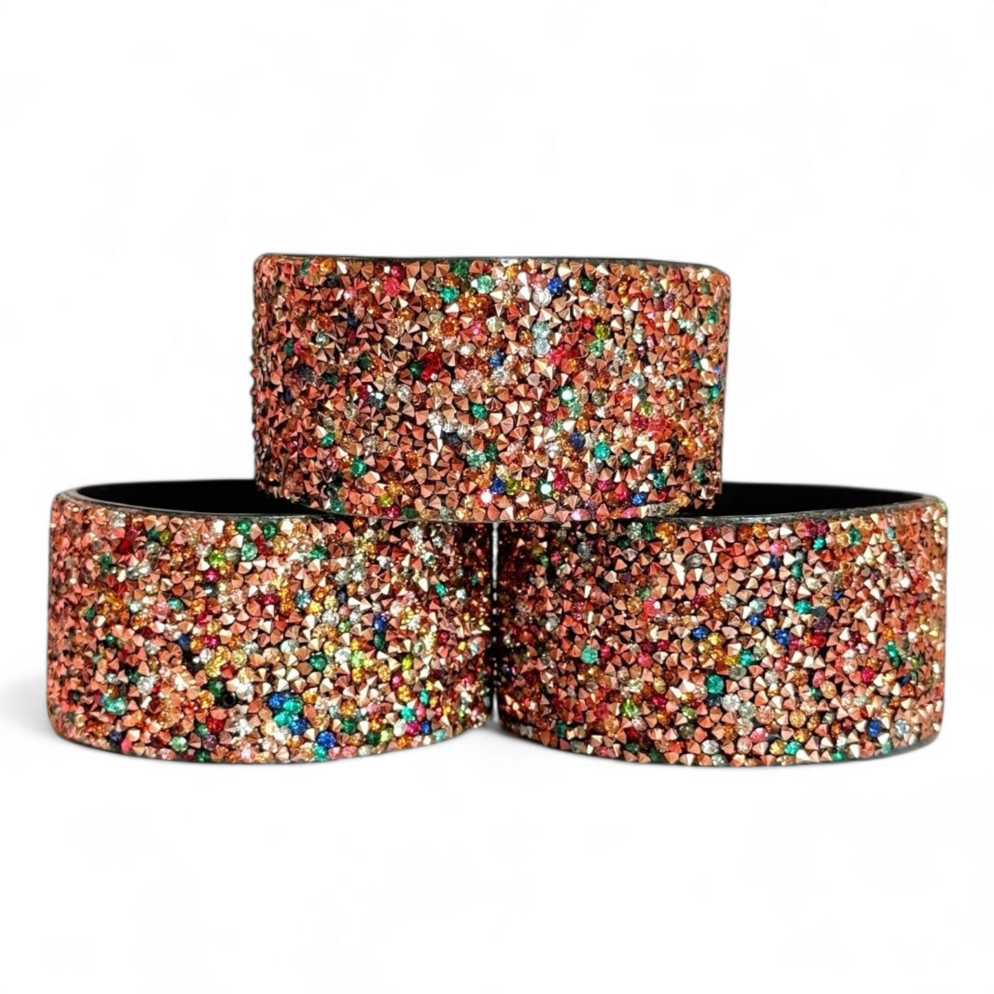 Rose Gold Rainbow Druzy BLING Tumbler Boot -fits 40oz 