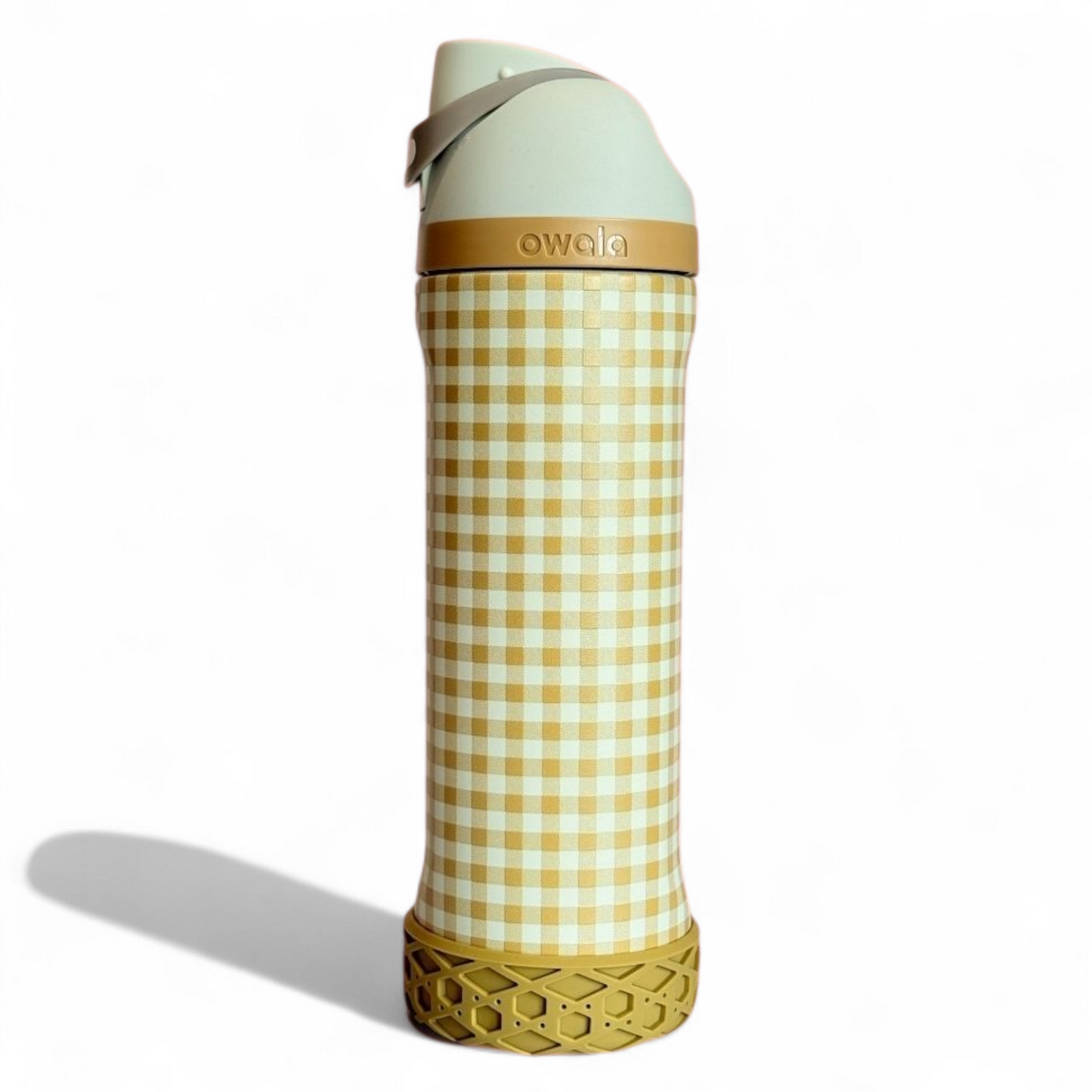 Mustard 3.25” Shorty Tumbler Boot on  24oz Owala 