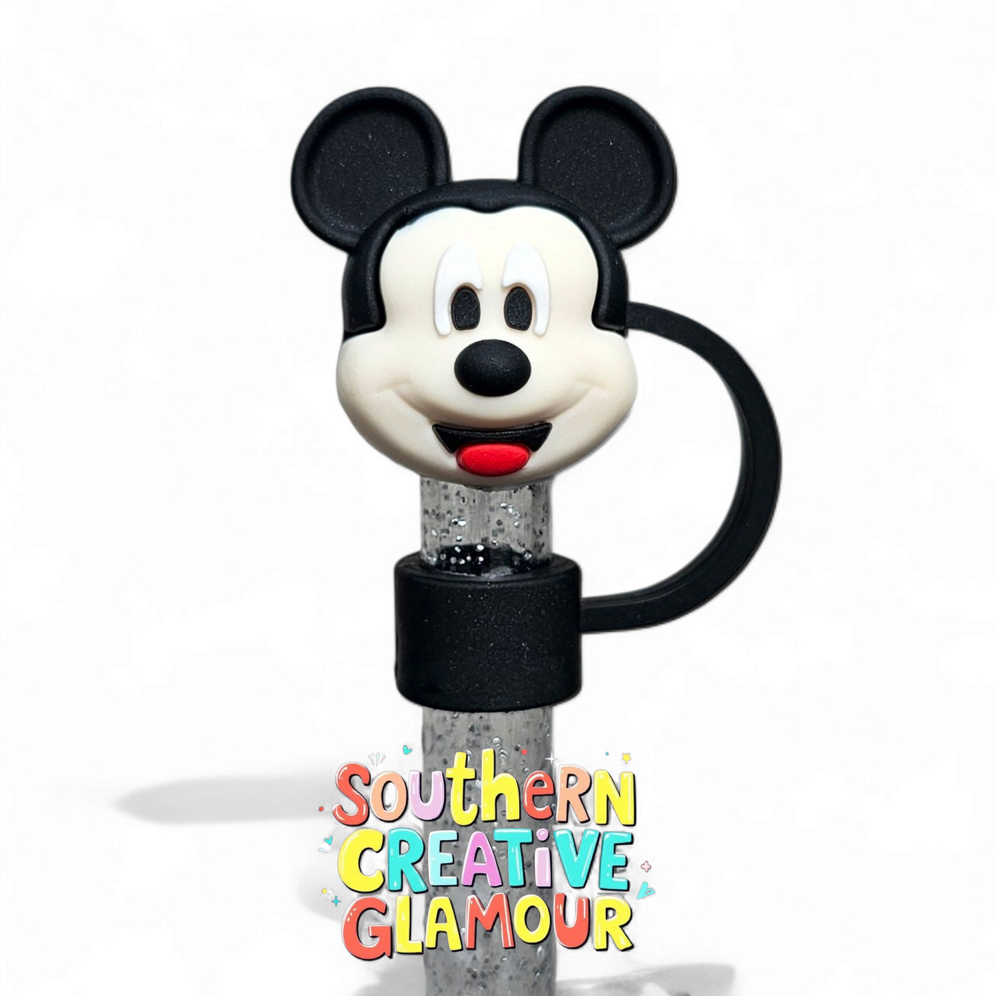 Mickey Mouse Inspired Silicone 10mm Straw Toppers