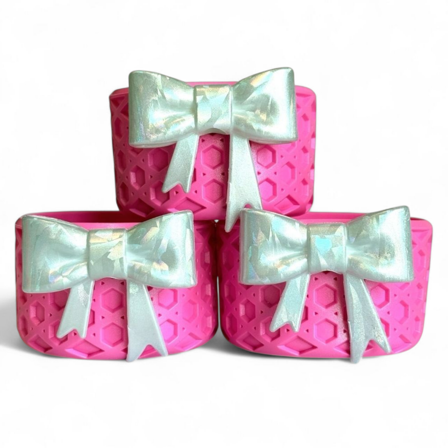 Popsicle Pink Coquette WAFFLE Tumbler Boot -fits 20-40oz