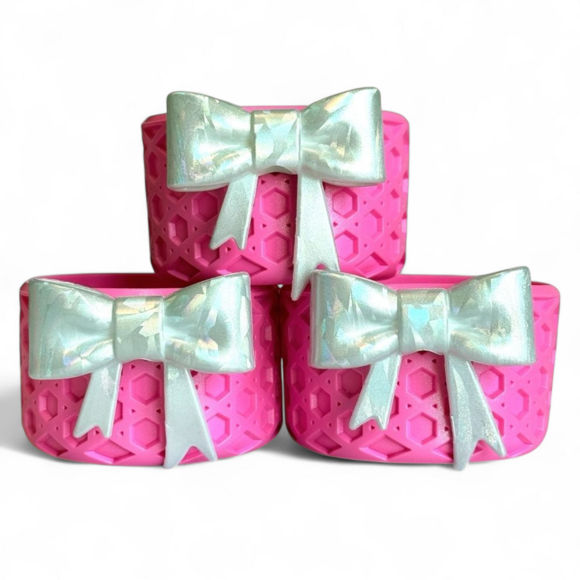 Popsicle Pink Coquette WAFFLE Tumbler Boot -fits 20-40oz
