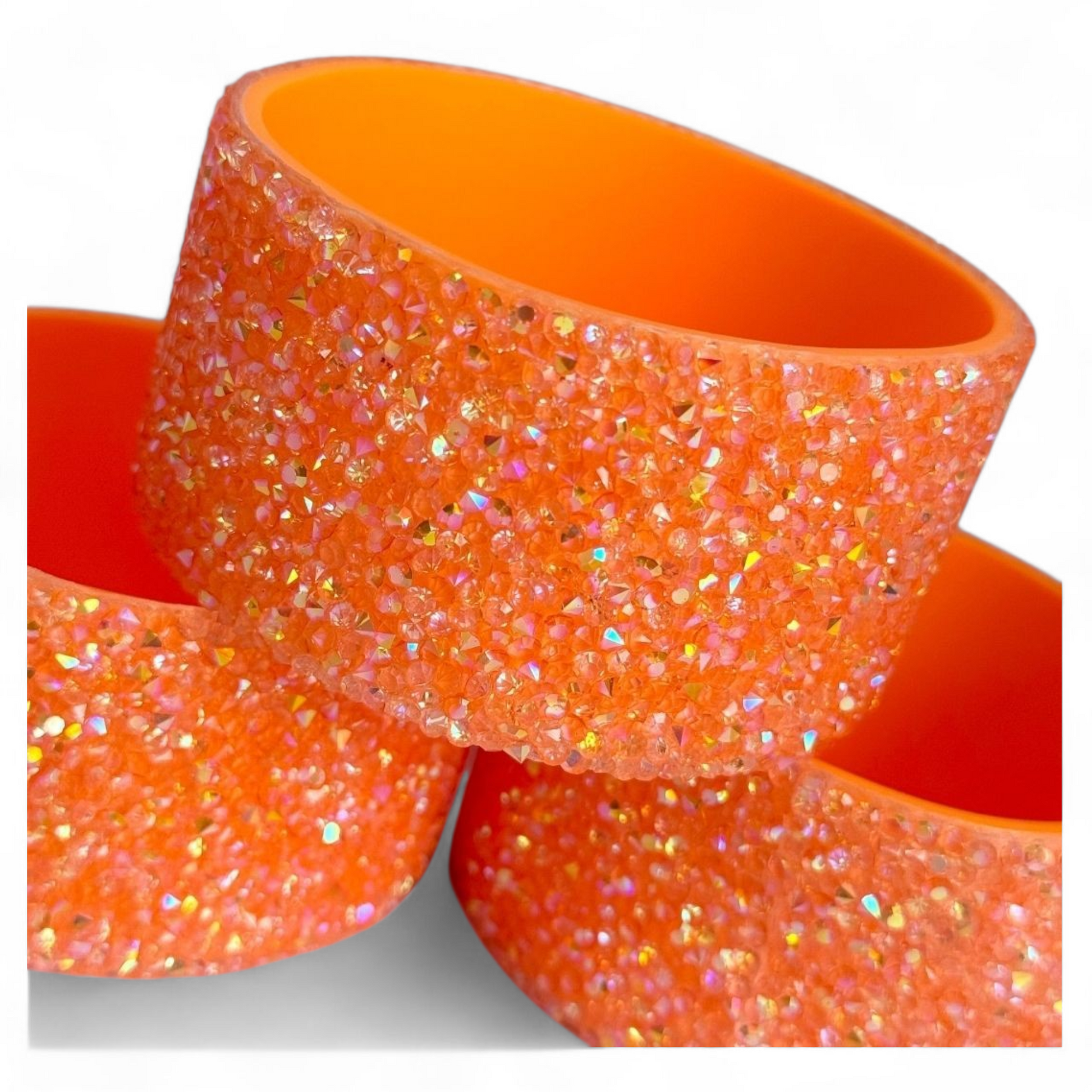 Orange Goldenrod Druzy BLING Tumbler Boot -fits 40oz New!