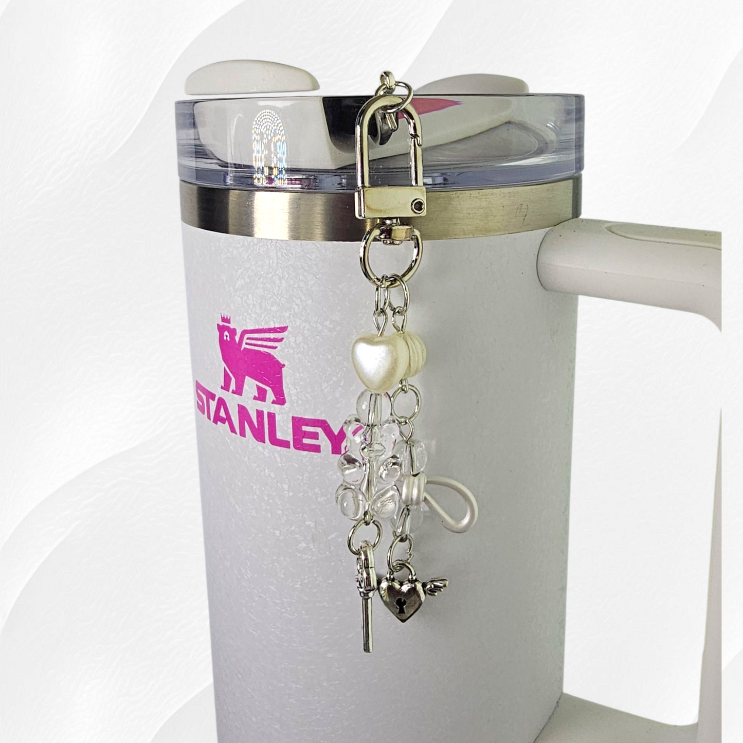 Coquette Bow & Teddy Bear Tumbler Charm
