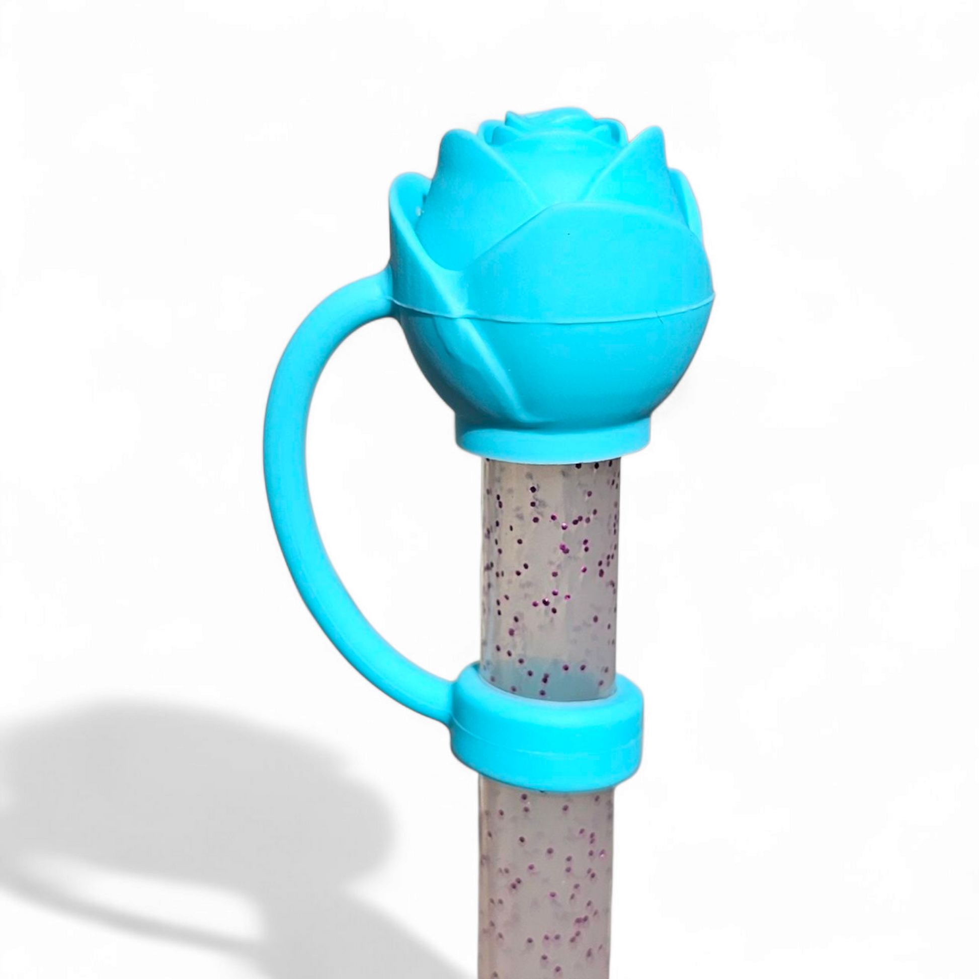 Tiffany Blue 3D Silicone 10mm Straw Topper by Southern Creative Glamour 