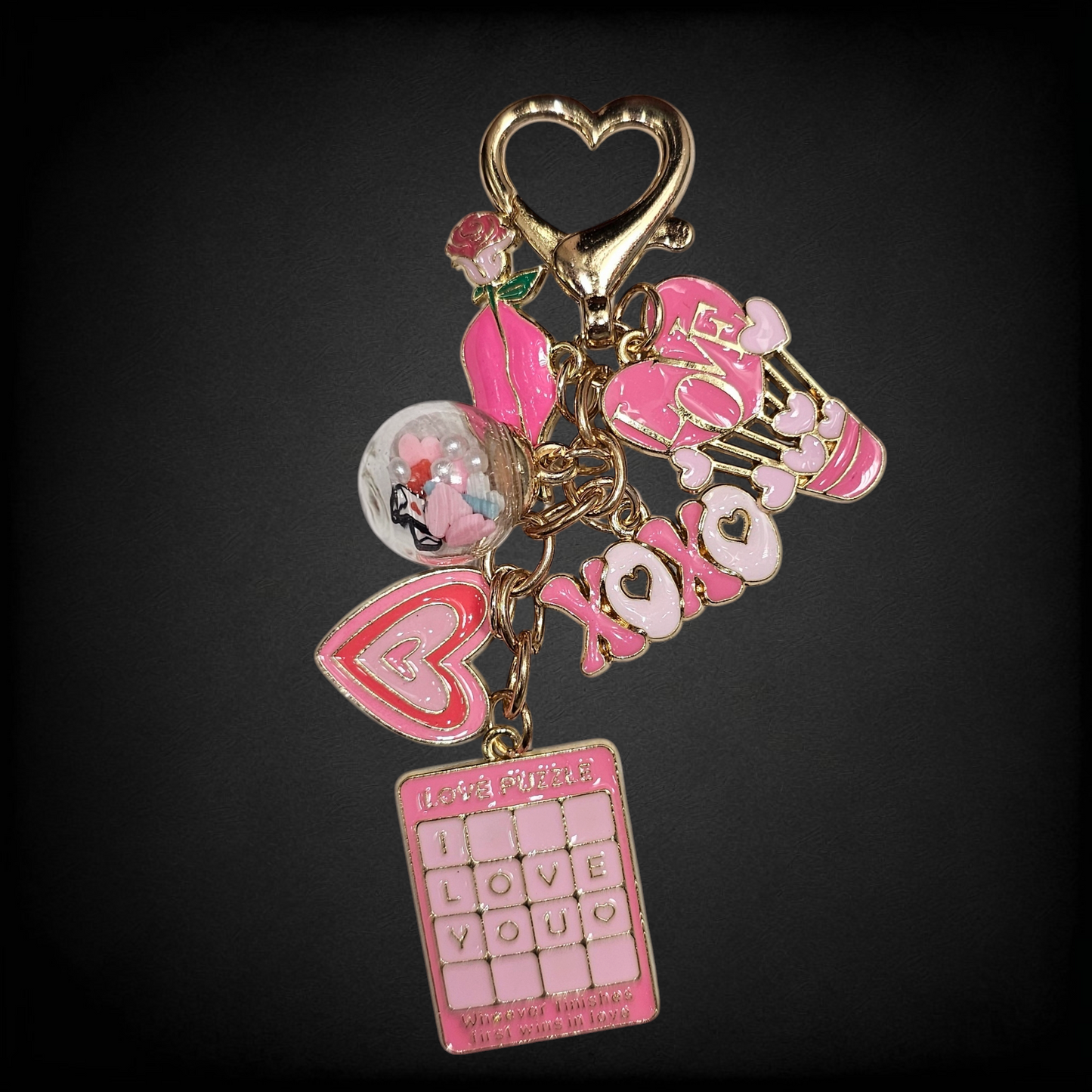 Valentine's Day Text Me Tumbler Straw Charm