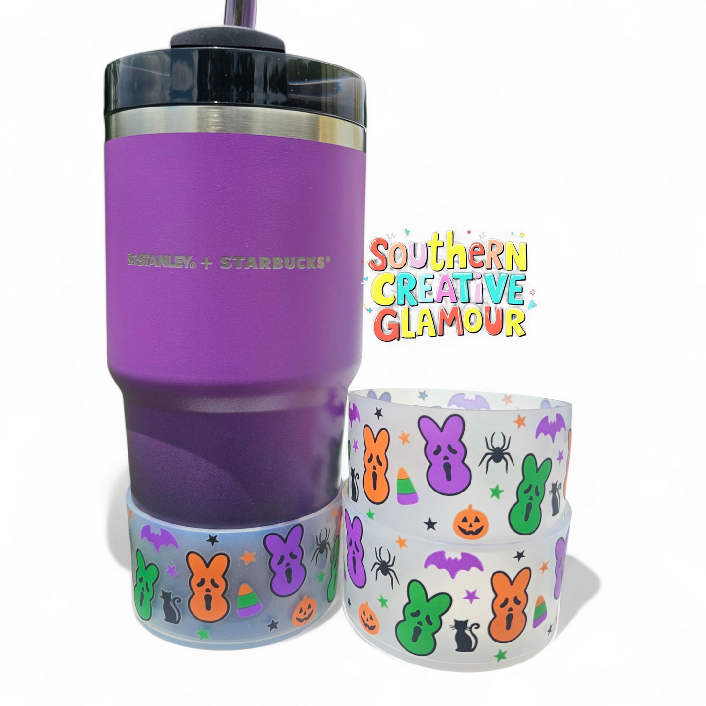 Ghost Face x Peeps Halloween Bunny Silicone Tumbler Boot