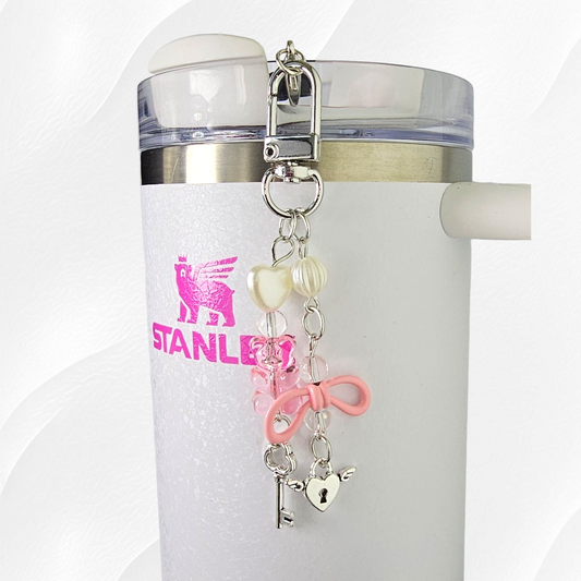 Coquette Bow & Teddy Bear Tumbler Charm