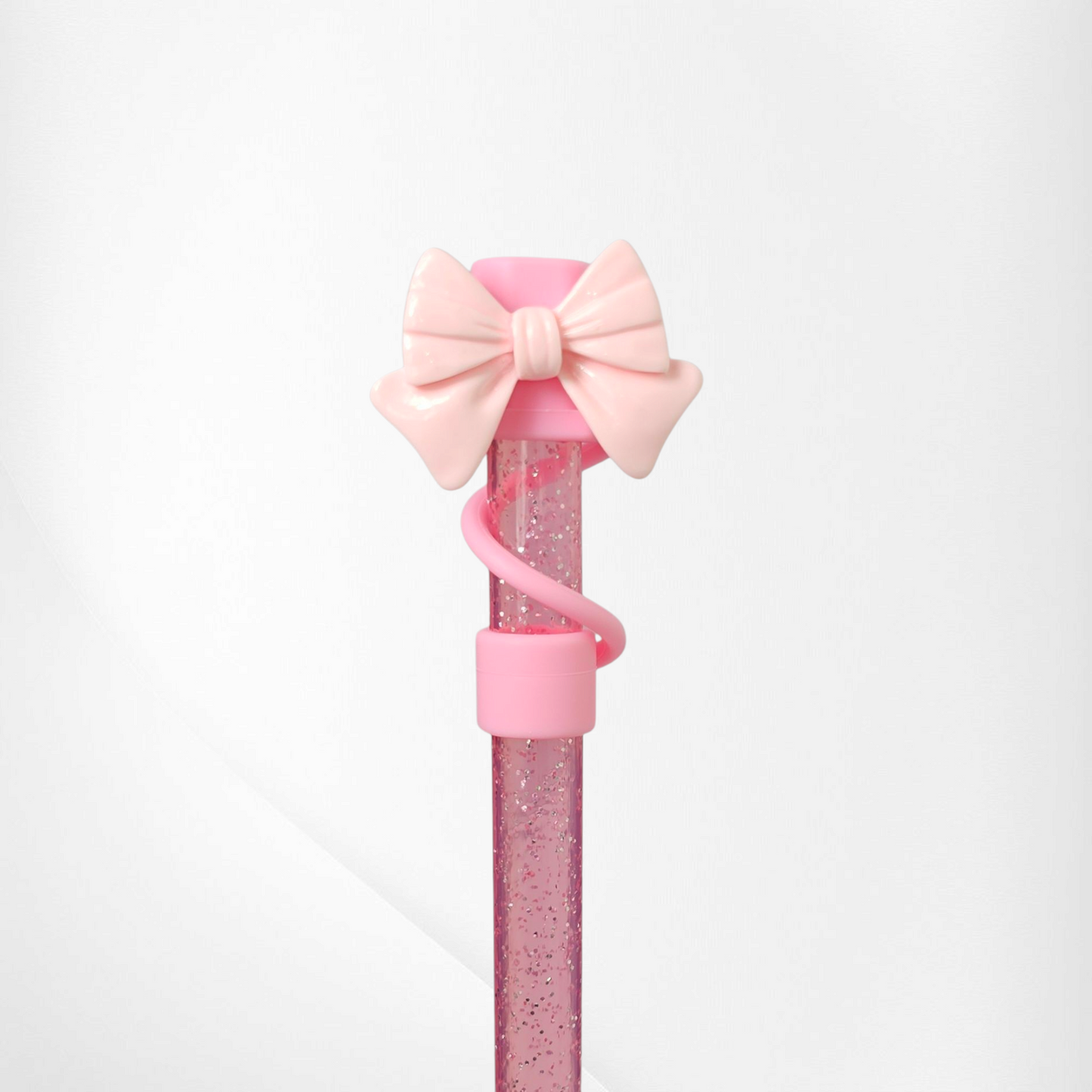 Girly Girl Coquette Bow Straw Toppers
