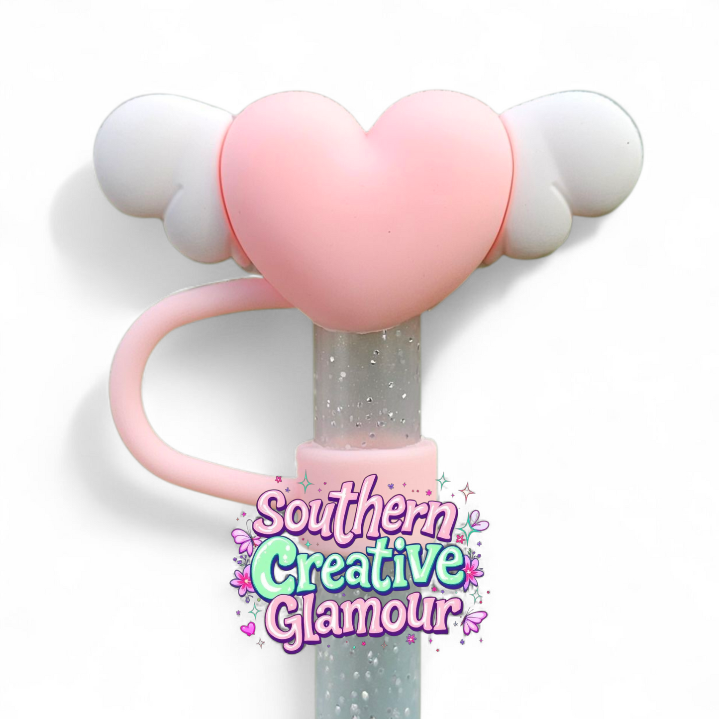 Love Wings 3D 10mm Straw Toppers