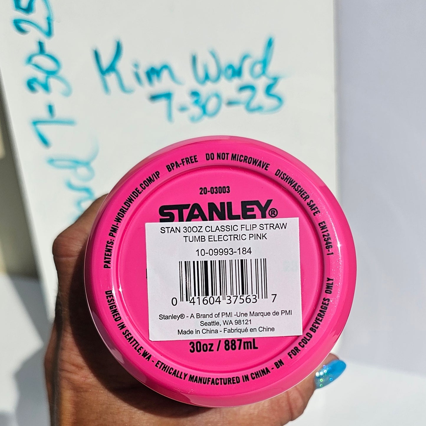 Stanley 30oz Flip Straw - Neon Pink